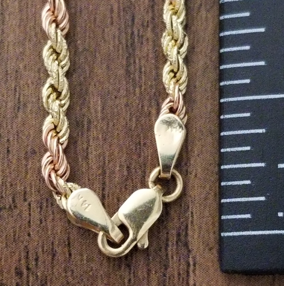 14K Gold Rope Chain - Picture 9 of 15